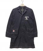 Hysteric Glamourヒステリックグラマー）の古着「スウェットデニムショップコート」｜インディゴ