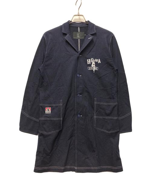 Hysteric Glamour（ヒステリックグラマー）Hysteric Glamour (ヒステリックグラマー) スウェットデニムショップコート インディゴ サイズ:Mの古着・服飾アイテム