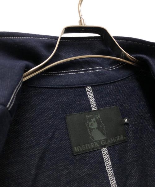 Hysteric Glamour（ヒステリックグラマー）Hysteric Glamour (ヒステリックグラマー) スウェットデニムショップコート インディゴ サイズ:Mの古着・服飾アイテム