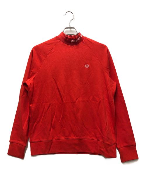 FRED PERRY（フレッドペリー）FRED PERRY (フレッドペリー) 長袖カットソー レッド サイズ:UK10の古着・服飾アイテム