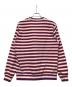 stussy (ステューシー) Striped Polar Fleece Crew ホワイト×パープル サイズ:S：6000円