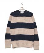 LACOSTEラコステ）の古着「厚手ニット」｜グレー×ネイビー