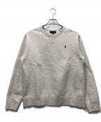 POLO RALPH LAURENポロ・ラルフローレン）の古着「刺繍ロゴスェット」｜ライトグレー