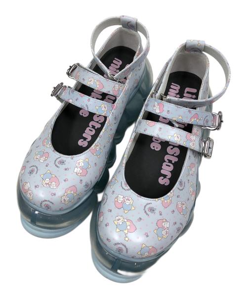 grounds MIKIO SAKABE（グラウンズ ミキオ サカベ）grounds MIKIO SAKABE (グラウンズ ミキオ サカベ) Sanrio (サンリオ) ローカットスニーカー　Jewelry Three Straps Mary Jane ブルー サイズ:24cmの古着・服飾アイテム