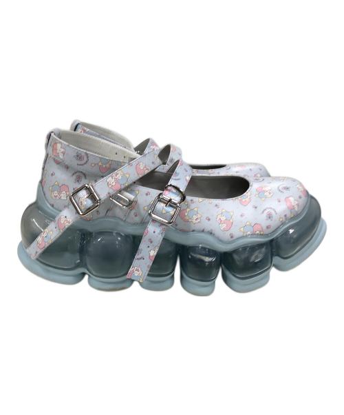 grounds MIKIO SAKABE（グラウンズ ミキオ サカベ）grounds MIKIO SAKABE (グラウンズ ミキオ サカベ) Sanrio (サンリオ) ローカットスニーカー　Jewelry Three Straps Mary Jane ブルー サイズ:24cmの古着・服飾アイテム