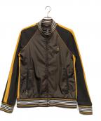 BURBERRY BLACK LABELバーバリーブラックレーベル）の古着「トラックジャケット」｜ブラウン×イエロー