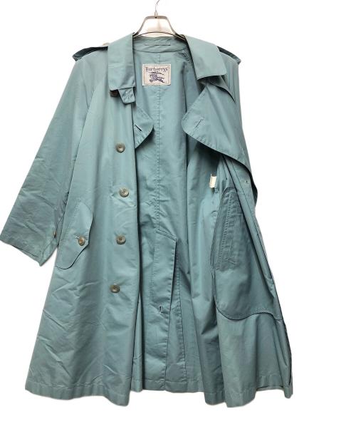 Burberry's（バーバリー）Burberry's (バーバリーズ) トレンチコート ブルー サイズ:Mの古着・服飾アイテム