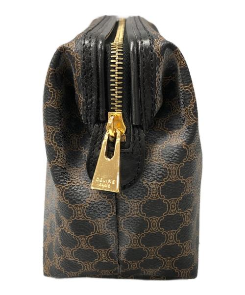 CELINE（セリーヌ）CELINE (セリーヌ) マカダム　クラッチバッグ ブラウンの古着・服飾アイテム