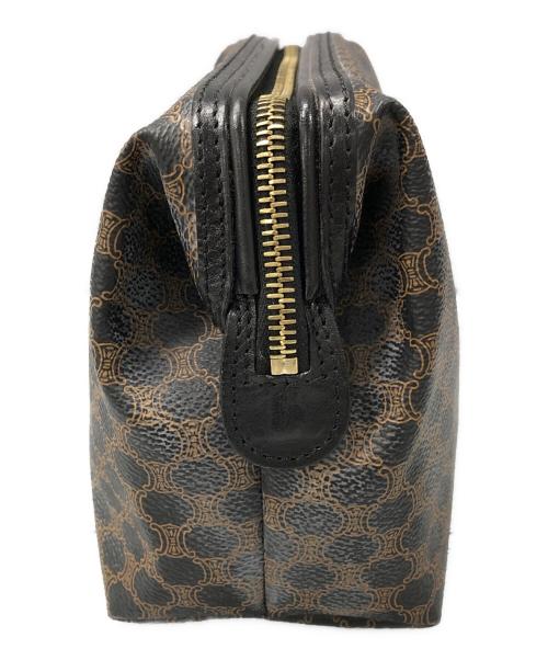 CELINE（セリーヌ）CELINE (セリーヌ) マカダム　クラッチバッグ ブラウンの古着・服飾アイテム