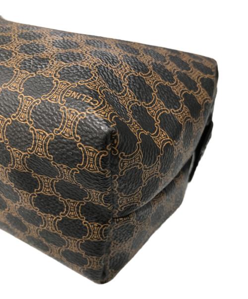 CELINE（セリーヌ）CELINE (セリーヌ) マカダム　クラッチバッグ ブラウンの古着・服飾アイテム