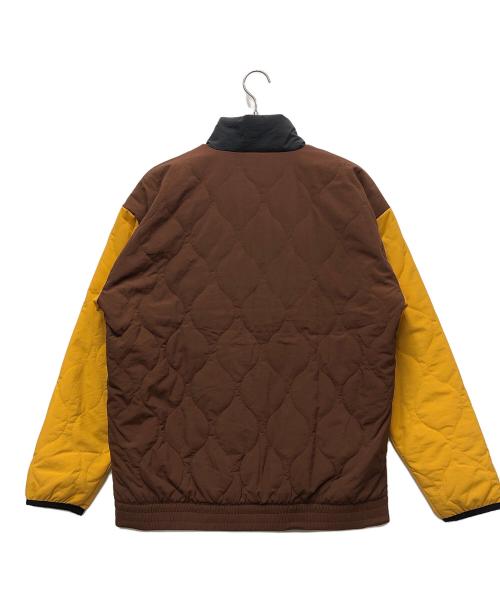 NEW BALANCE（ニューバランス）NEW BALANCE (ニューバランス) 中綿ジャケット ブラウン×グレー サイズ:Lの古着・服飾アイテム