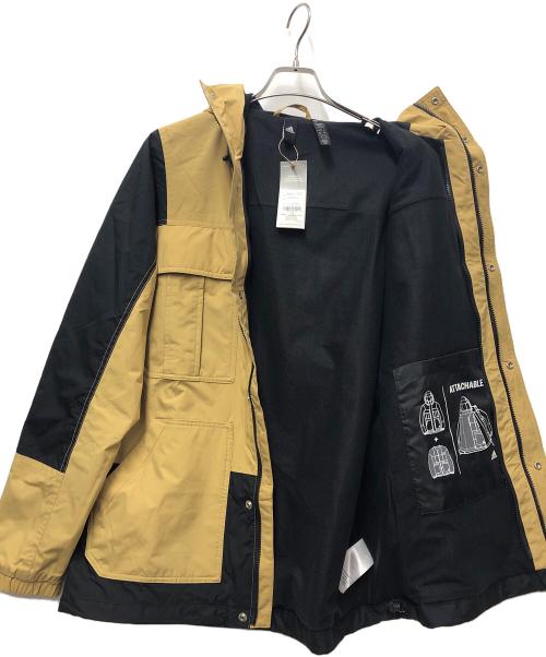 adidas（アディダス）adidas (アディダス) ウインドブレーカー ベージュ×ブラック サイズ:Lの古着・服飾アイテム