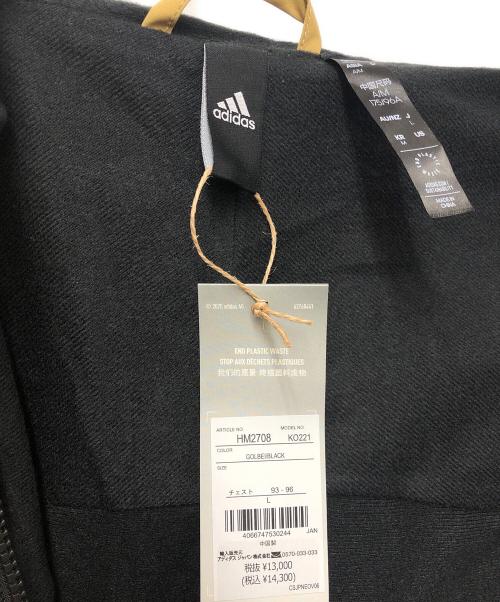adidas（アディダス）adidas (アディダス) ウインドブレーカー ベージュ×ブラック サイズ:Lの古着・服飾アイテム