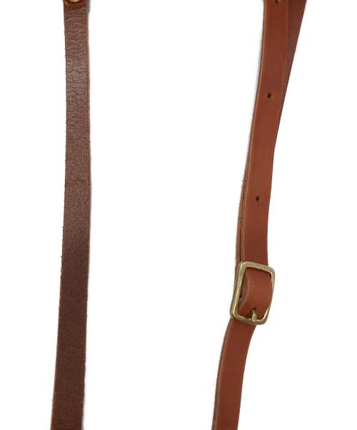 Herz（ヘルツ）Herz (ヘルツ) 牛革　ウォレットショルダーバック ブラウンの古着・服飾アイテム