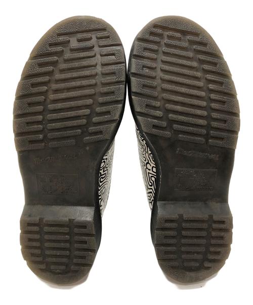 Dr.Martens（ドクターマーチン）Dr.Martens (ドクターマーチン) Keith Haring (キースヘリング) 3ホールブーツ ブラック×ホワイト サイズ:UK4の古着・服飾アイテム