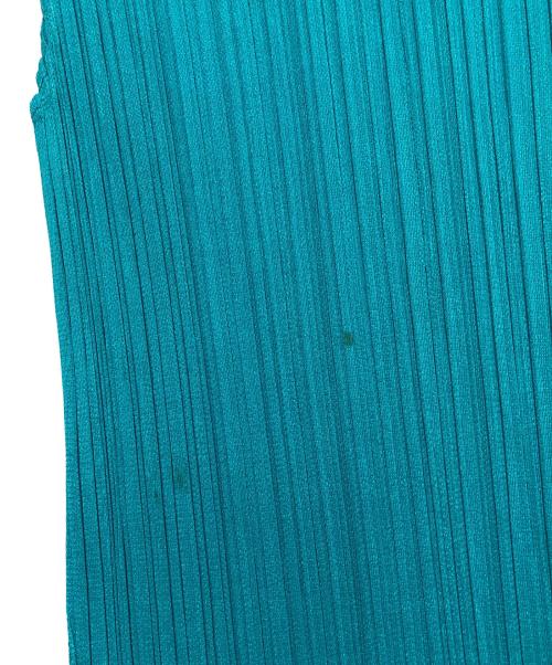 PLEATS PLEASE（プリーツプリーズ）PLEATS PLEASE (プリーツプリーズ) ノースリーブカットソー グリーン サイズ:3の古着・服飾アイテム