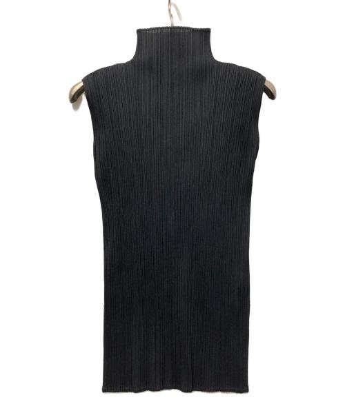 PLEATS PLEASE（プリーツプリーズ）PLEATS PLEASE (プリーツプリーズ) ノースリーブカットソー ブラック サイズ:3の古着・服飾アイテム
