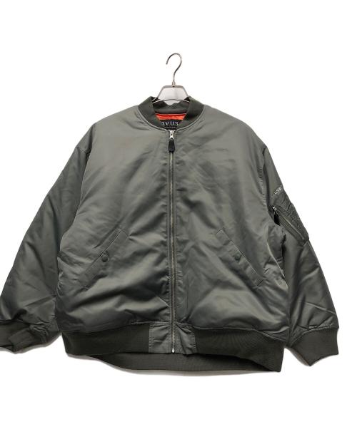 D.V.U.S（デビルユース）D.V.U.S (デビルユース) MA-1ジャケット オリーブ サイズ:Lの古着・服飾アイテム