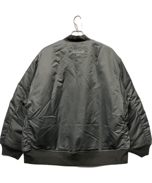 D.V.U.S（デビルユース）D.V.U.S (デビルユース) MA-1ジャケット オリーブ サイズ:Lの古着・服飾アイテム