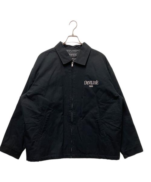 Deviluse（デビルユース）Deviluse (デビルユース) スライダージャケット ブラック サイズ:不明の古着・服飾アイテム