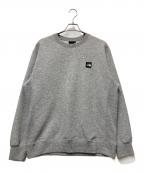 THE NORTH FACEザ ノース フェイス）の古着「スクエアロゴクルーネックスウェット」｜グレー