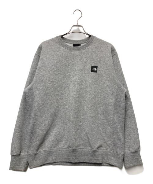 THE NORTH FACE（ザ ノース フェイス）THE NORTH FACE (ザ ノース フェイス) スクエアロゴクルーネックスウェット グレー サイズ:XLの古着・服飾アイテム