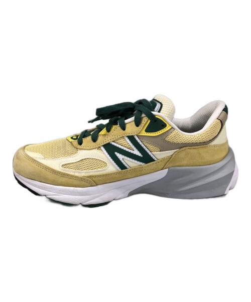 NEW BALANCE（ニューバランス）NEW BALANCE (ニューバランス) ローカットスニーカーU990TE6 ベージュ×グリーン サイズ:27cmの古着・服飾アイテム