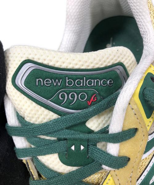 NEW BALANCE（ニューバランス）NEW BALANCE (ニューバランス) ローカットスニーカーU990TE6 ベージュ×グリーン サイズ:27cmの古着・服飾アイテム