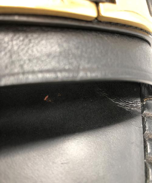 PRADA（プラダ）PRADA (プラダ) バックルゴールドサンダル ブラック サイズ:37 1／2の古着・服飾アイテム