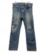 KAPITALキャピタル）の古着「デニムパンツ」｜インディゴ