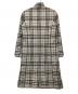 BURBERRY LONDON (バーバリーロンドン) ステンカラーコート ブラック×ベージュ サイズ:9：13000円