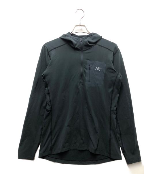 ARC'TERYX（アークテリクス）ARC'TERYX (アークテリクス) RHO LT HOODED ZIP NECK グレー サイズ:Sの古着・服飾アイテム