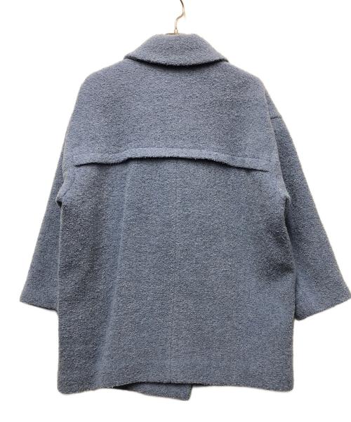 SLOBE IENA（スローブ イエナ）SLOBE IENA (スローブ イエナ) ダブルループビッグラペルショートコート スカイブルー サイズ:FREEの古着・服飾アイテム