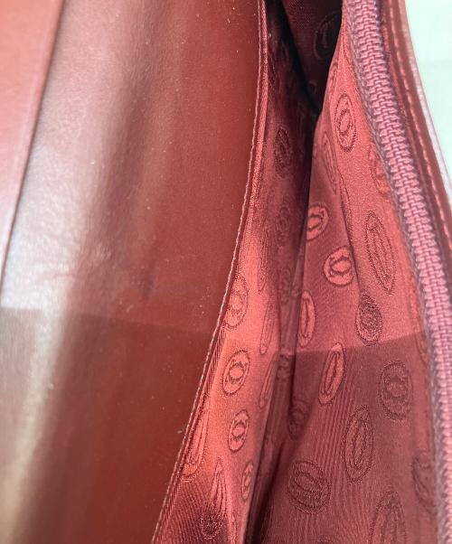 Cartier（カルティエ）Cartier (カルティエ) 二つ折り長財布 ボルドーの古着・服飾アイテム