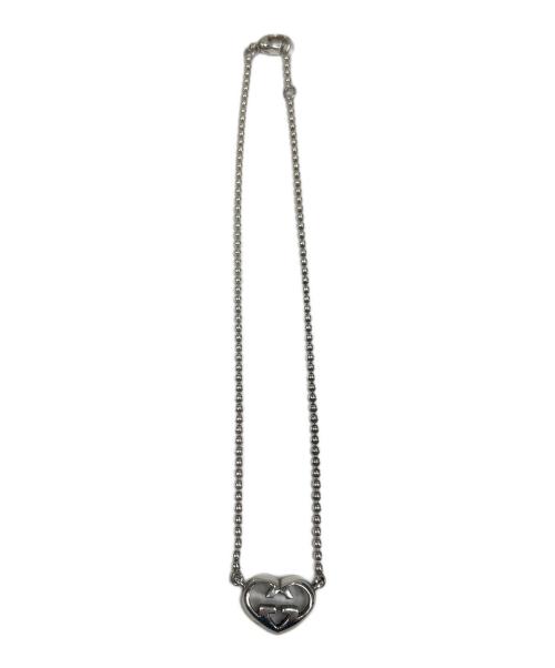 GUCCI（グッチ）GUCCI (グッチ) インターロッキング ハート シルバーネックレスの古着・服飾アイテム