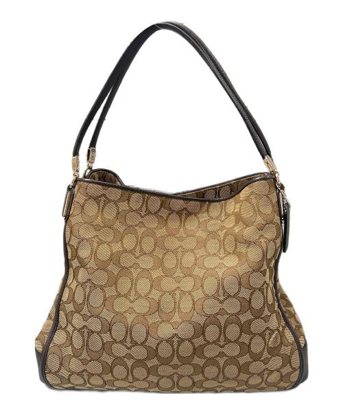 COACH（コーチ）COACH (コーチ) シグネチャートートバッグ ブラウンの古着・服飾アイテム