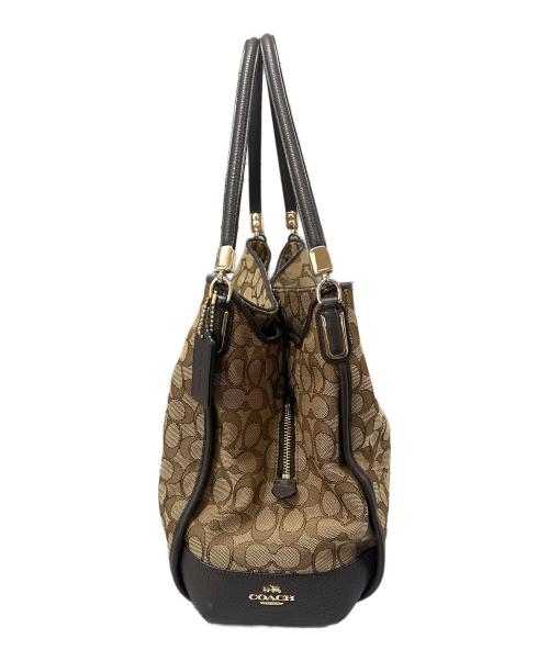 COACH（コーチ）COACH (コーチ) シグネチャートートバッグ ブラウンの古着・服飾アイテム