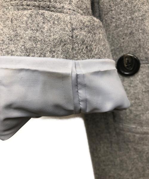 BURBERRY BLUE LABEL（バーバリーロンドンブルーレーベル）BURBERRY BLUE LABEL (バーバリーロンドンブルーレーベル) アンゴラ混Aラインコート グレー サイズ:40の古着・服飾アイテム