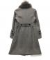 BURBERRY BLUE LABEL (バーバリーロンドンブルーレーベル) アンゴラ混Aラインコート グレー サイズ:40：14000円