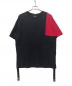 ALPHA×Mastermind JAPANアルファ×マスターマインド ジャパン）の古着「半袖カットソー」｜レッド×ブラック