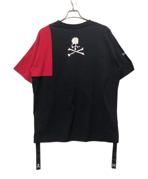 ALPHA（アルファ）ALPHA (アルファ) Mastermind JAPAN (マスターマインド ジャパン) 半袖カットソー レッド×ブラック サイズ:Lの古着・服飾アイテム