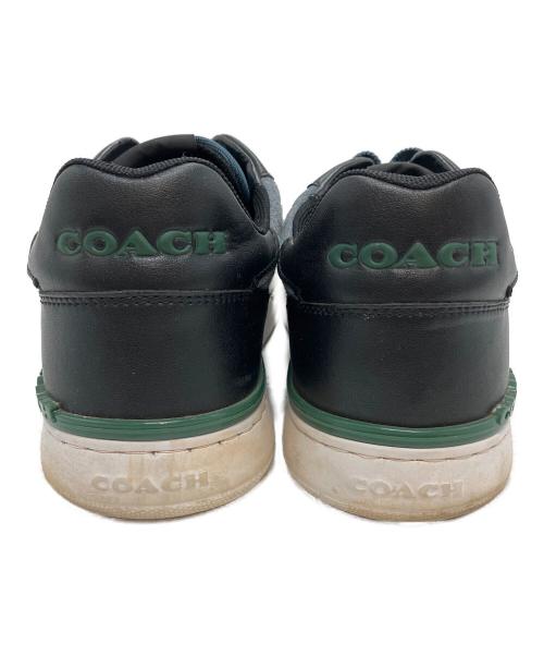 COACH（コーチ）COACH (コーチ) クリップ コート スニーカー ブラック×ブルー サイズ:26の古着・服飾アイテム