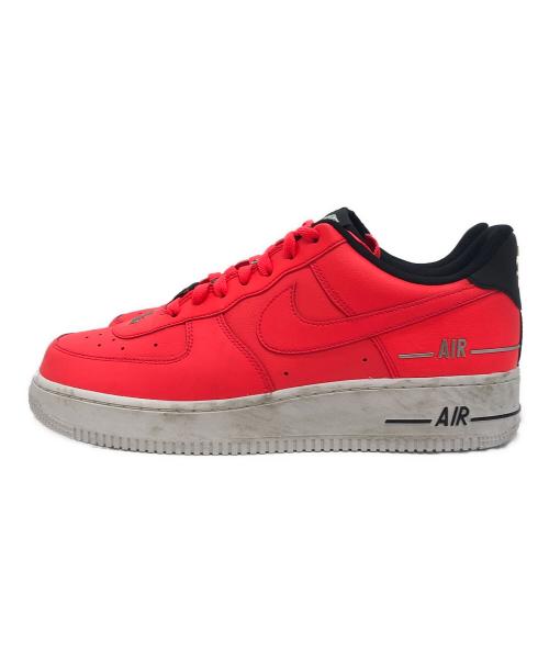 NIKE（ナイキ）NIKE (ナイキ) AIR FORCE 1  エアフォースワン　ローカットスニーカー レッド サイズ:US9.5の古着・服飾アイテム