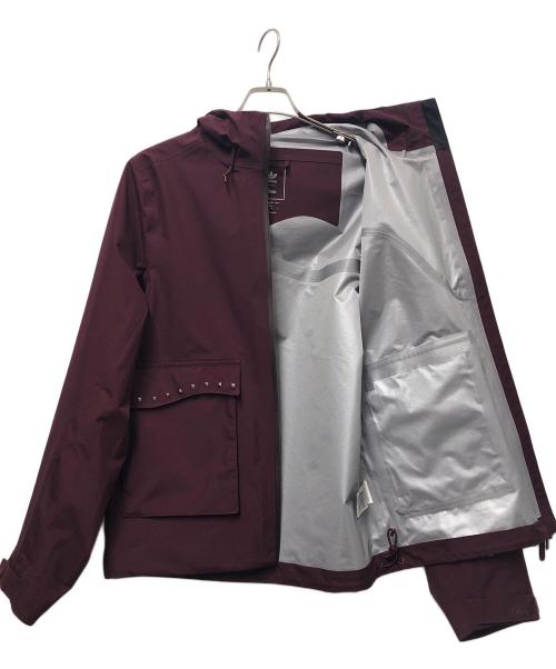 adidas（アディダス）adidas (アディダス) Dime (ダイム) スタッズ GORE-TEX ジャケット ワインレッド サイズ:Lの古着・服飾アイテム