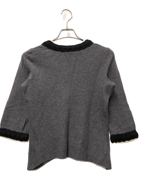 CHANEL（シャネル）CHANEL (シャネル) 厚手ニット グレー サイズ:42の古着・服飾アイテム