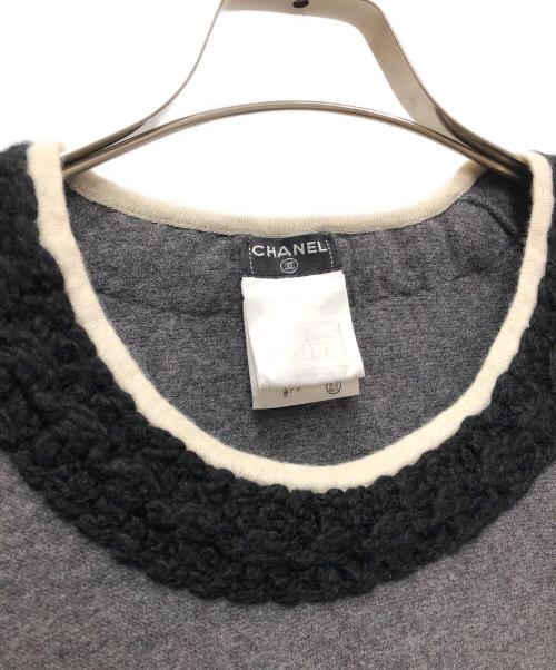 CHANEL（シャネル）CHANEL (シャネル) 厚手ニット グレー サイズ:42の古着・服飾アイテム