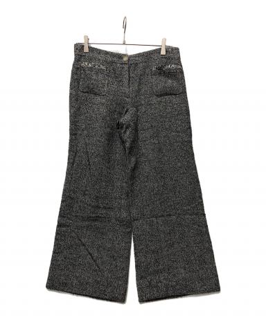 【古着】希少　CHANEL 黒 ワイドパンツ42インチ　紙ダク付き 1033011852886038_01_0954w.jpeg