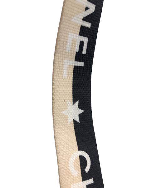 CHANEL（シャネル）CHANEL (シャネル) デカココマーク ベルト ベージュ×ブラックの古着・服飾アイテム