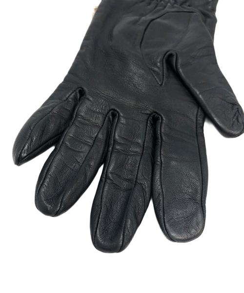 CHANEL（シャネル）CHANEL (シャネル) デカココマーク レザーグローブ ブラックの古着・服飾アイテム