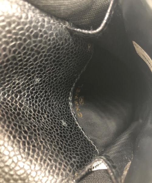 CHANEL（シャネル）CHANEL (シャネル) キャビアスキンメガネケース ブラックの古着・服飾アイテム